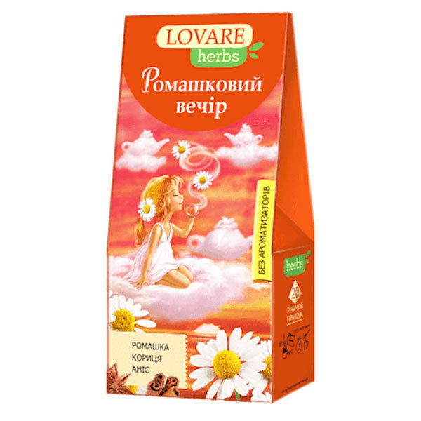 Чай травяной ромашковый вечерний – 3D – 20 чайных пакетиков